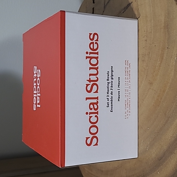 BNIB social studies 3pc nesting bowls - Picture 4 of 8